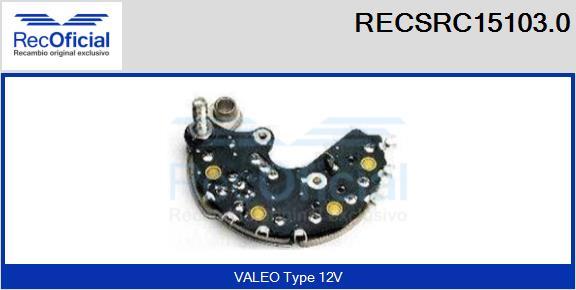 RECOFICIAL RECSRC15103.0 - Taisngriezis, Ģenerators adetalas.lv