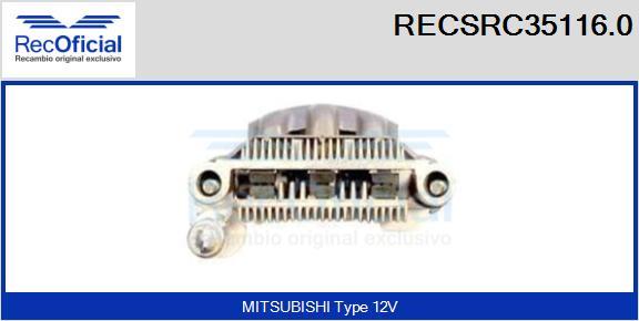 RECOFICIAL RECSRC35116.0 - Taisngriezis, Ģenerators adetalas.lv