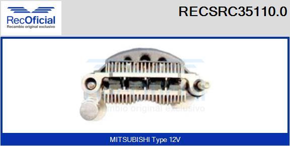 RECOFICIAL RECSRC35110.0 - Taisngriezis, Ģenerators adetalas.lv