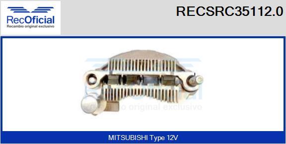 RECOFICIAL RECSRC35112.0 - Taisngriezis, Ģenerators adetalas.lv