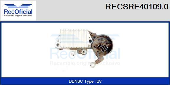 RECOFICIAL RECSRE40109.0 - Ģeneratora sprieguma regulators adetalas.lv