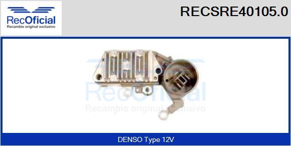 RECOFICIAL RECSRE40105.0 - Ģeneratora sprieguma regulators adetalas.lv