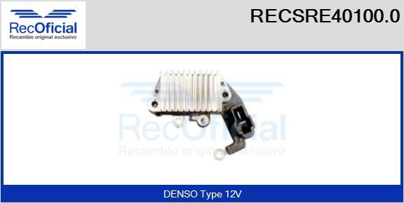 RECOFICIAL RECSRE40100.0 - Ģeneratora sprieguma regulators adetalas.lv