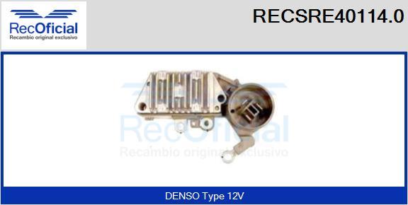 RECOFICIAL RECSRE40114.0 - Ģeneratora sprieguma regulators adetalas.lv