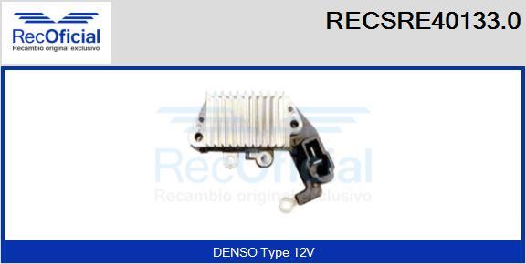 RECOFICIAL RECSRE40133.0 - Ģeneratora sprieguma regulators adetalas.lv