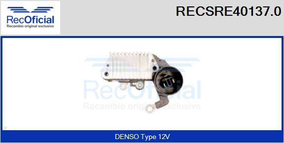 RECOFICIAL RECSRE40137.0 - Ģeneratora sprieguma regulators adetalas.lv