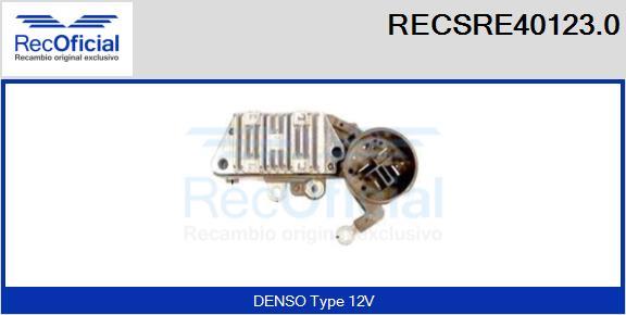 RECOFICIAL RECSRE40123.0 - Ģeneratora sprieguma regulators adetalas.lv