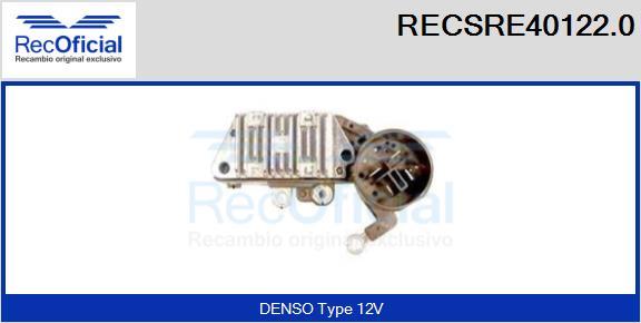 RECOFICIAL RECSRE40122.0 - Ģeneratora sprieguma regulators adetalas.lv