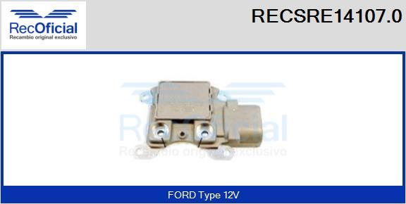 RECOFICIAL RECSRE14107.0 - Ģeneratora sprieguma regulators adetalas.lv