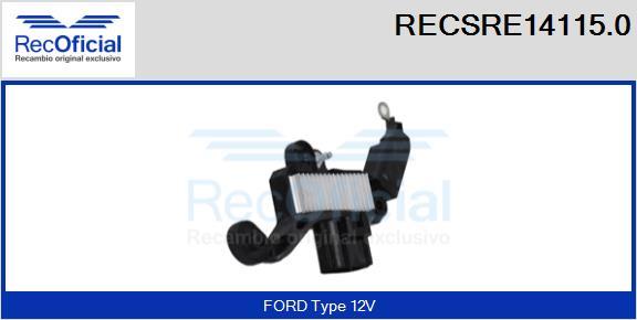 RECOFICIAL RECSRE14115.0 - Ģeneratora sprieguma regulators adetalas.lv