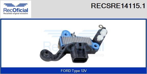 RECOFICIAL RECSRE14115.1 - Ģeneratora sprieguma regulators adetalas.lv