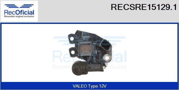 RECOFICIAL RECSRE15129.1 - Ģeneratora sprieguma regulators adetalas.lv