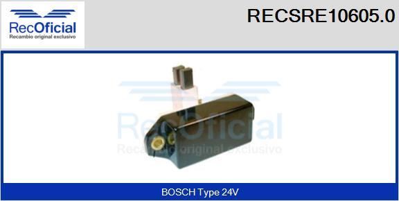 RECOFICIAL RECSRE10605.0 - Ģeneratora sprieguma regulators adetalas.lv