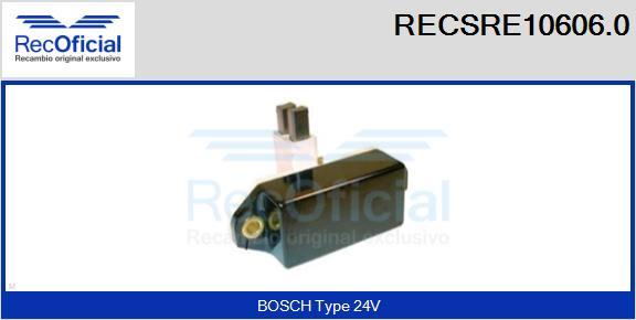 RECOFICIAL RECSRE10606.0 - Ģeneratora sprieguma regulators adetalas.lv