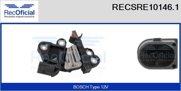 RECOFICIAL RECSRE10146.1 - Ģeneratora sprieguma regulators adetalas.lv