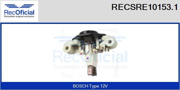 RECOFICIAL RECSRE10153.1 - Ģeneratora sprieguma regulators adetalas.lv