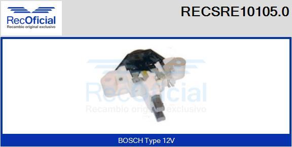 RECOFICIAL RECSRE10105.0 - Ģeneratora sprieguma regulators adetalas.lv