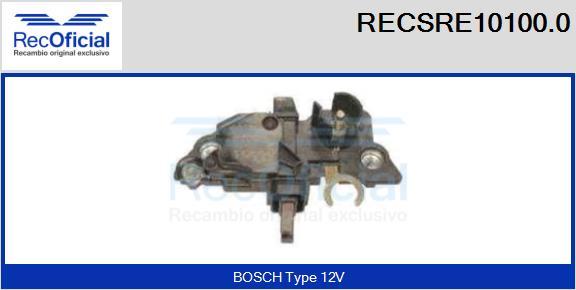 RECOFICIAL RECSRE10100.0 - Ģeneratora sprieguma regulators adetalas.lv