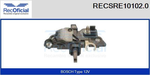 RECOFICIAL RECSRE10102.0 - Ģeneratora sprieguma regulators adetalas.lv