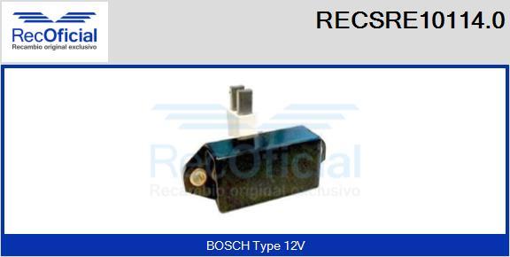 RECOFICIAL RECSRE10114.0 - Ģeneratora sprieguma regulators adetalas.lv