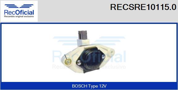 RECOFICIAL RECSRE10115.0 - Ģeneratora sprieguma regulators adetalas.lv