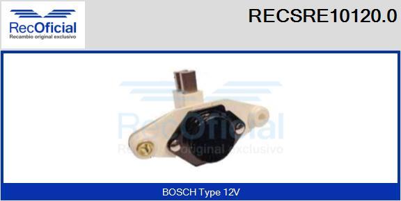 RECOFICIAL RECSRE10120.0 - Ģeneratora sprieguma regulators adetalas.lv