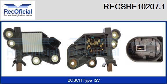 RECOFICIAL RECSRE10207.1 - Ģeneratora sprieguma regulators adetalas.lv