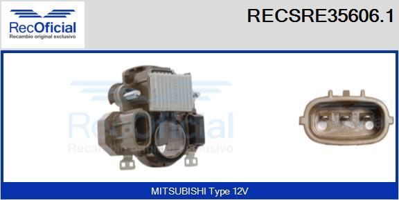 RECOFICIAL RECSRE35606.1 - Ģeneratora sprieguma regulators adetalas.lv