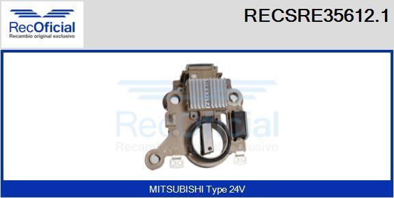 RECOFICIAL RECSRE35612.1 - Ģeneratora sprieguma regulators adetalas.lv