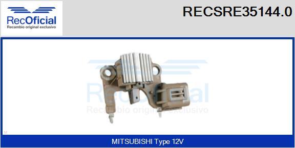 RECOFICIAL RECSRE35144.0 - Ģeneratora sprieguma regulators adetalas.lv