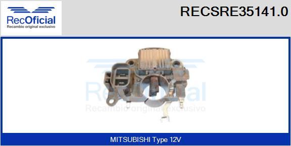 RECOFICIAL RECSRE35141.0 - Ģeneratora sprieguma regulators adetalas.lv