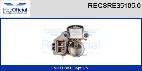 RECOFICIAL RECSRE35105.0 - Ģeneratora sprieguma regulators adetalas.lv