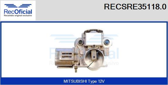 RECOFICIAL RECSRE35118.0 - Ģeneratora sprieguma regulators adetalas.lv