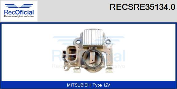 RECOFICIAL RECSRE35134.0 - Ģeneratora sprieguma regulators adetalas.lv