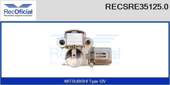 RECOFICIAL RECSRE35125.0 - Ģeneratora sprieguma regulators adetalas.lv