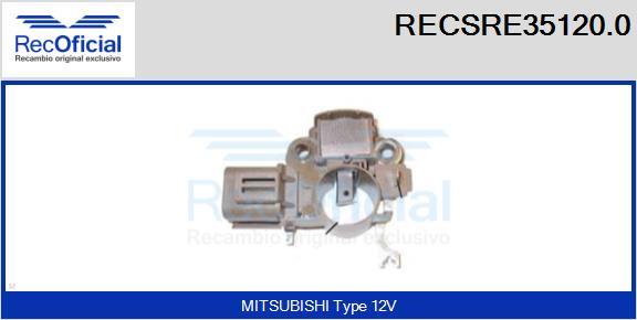 RECOFICIAL RECSRE35120.0 - Ģeneratora sprieguma regulators adetalas.lv