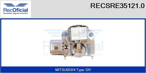 RECOFICIAL RECSRE35121.0 - Ģeneratora sprieguma regulators adetalas.lv