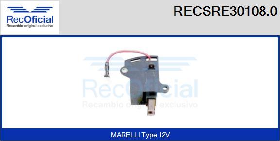 RECOFICIAL RECSRE30108.0 - Ģeneratora sprieguma regulators adetalas.lv