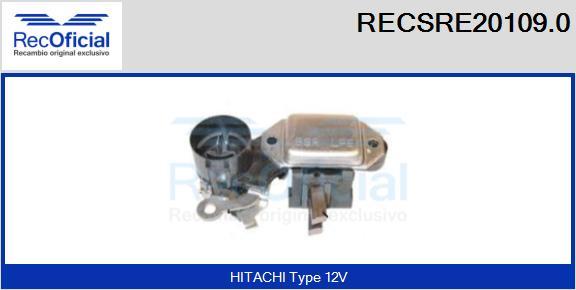 RECOFICIAL RECSRE20109.0 - Ģeneratora sprieguma regulators adetalas.lv