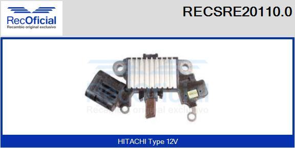 RECOFICIAL RECSRE20110.0 - Ģeneratora sprieguma regulators adetalas.lv