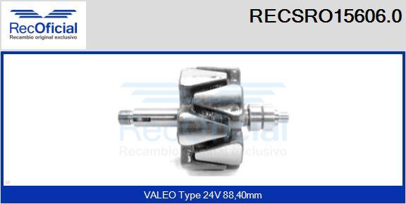 RECOFICIAL RECSRO15606.0 - Rotors, Ģenerators adetalas.lv