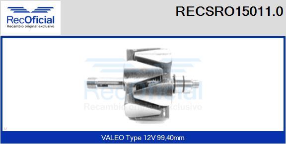 RECOFICIAL RECSRO15011.0 - Rotors, Ģenerators adetalas.lv