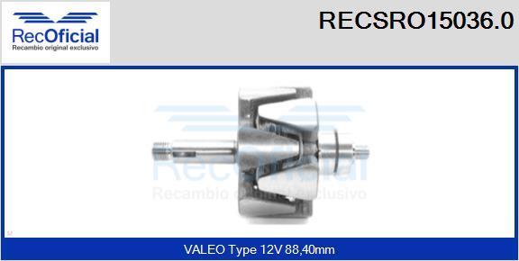 RECOFICIAL RECSRO15036.0 - Rotors, Ģenerators adetalas.lv