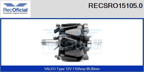 RECOFICIAL RECSRO15105.0 - Rotors, Ģenerators adetalas.lv