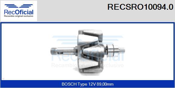 RECOFICIAL RECSRO10094.0 - Rotors, Ģenerators adetalas.lv