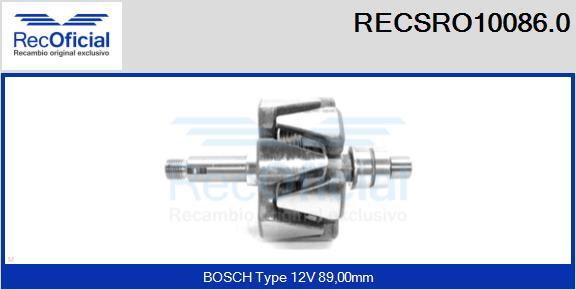 RECOFICIAL RECSRO10086.0 - Rotors, Ģenerators adetalas.lv