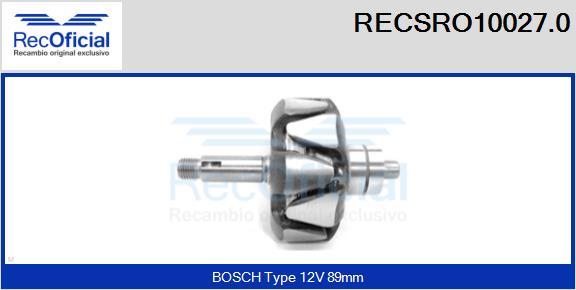 RECOFICIAL RECSRO10027.0 - Rotors, Ģenerators adetalas.lv