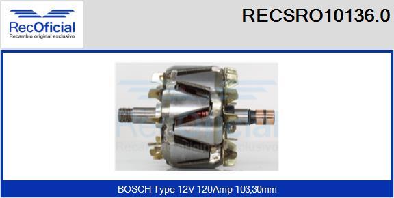 RECOFICIAL RECSRO10136.0 - Rotors, Ģenerators adetalas.lv