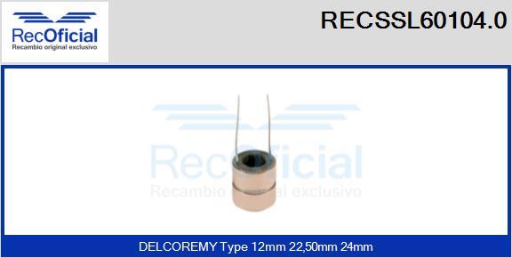 RECOFICIAL RECSSL60104.0 - Kolektora gredzens, Ģenerators adetalas.lv