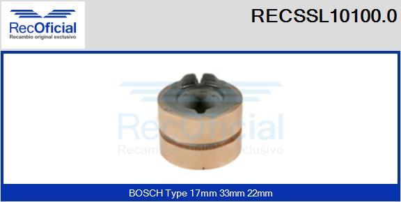 RECOFICIAL RECSSL10100.0 - Kolektora gredzens, Ģenerators adetalas.lv